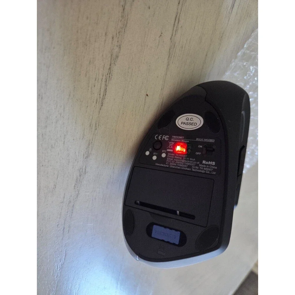 TECKNET Ergonomic Mouse, Wireless Bluetooth Vertical Mouse, 4800 DPI
